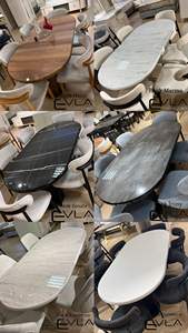 โต๊ะรับประทานอาหารทรงรีพร้อมเก้าอี้6ตัวดีไซน์แบบตุรกี - Product Image 3