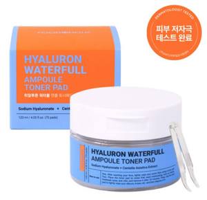 แผ่นโทนเนอร์บำรุงผิวไฮยาลูรอนวอเตอร์ฟูลไฮเดรชั่นแนลแพ็คโทนเนอร์สำหรับให้ความชุ่มชื้นแก่ผิวของคุณ - Product Image 1