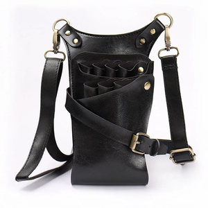 Nueva bolsa de tijeras de moda, Kit de estilista de pelo, bolsa cruzada de peluquero, bolsa de maquillaje para mascotas de Color sólido - Product Image 2