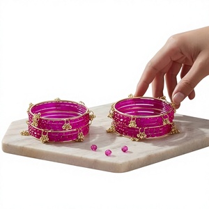 Viral 2026 Trendy High Quality Golden Kashmiri Jhumki Shining Ghungroo <b>Bangles</b> Wedding Party Wear Premium Wholesale Price - Product Image 1