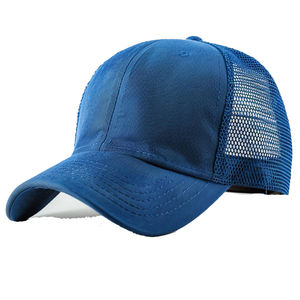 2026 Dandy sombreros Original satén forrado 5 paneles 100% algodón gamuza Gorras malla 3D bordado Logo ala curva Terry forma camionero sombrero - Product Image 5