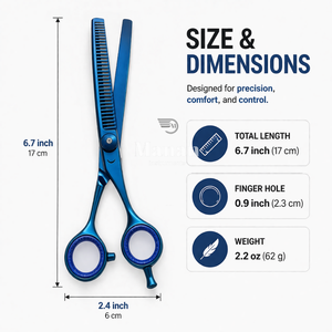 Tijeras de Entresacar Profesionales de 6.7 Pulgadas para Salón, Tijeras de Texturización de Cabello de Acero Inoxidable, Herramienta de Corte para Barbero, Suministro OEM - Product Image 4