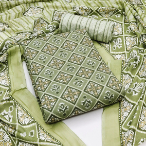 Conjunto de Salwar Kameez de 3 Piezas de Algodón y Seda sin Costuras de Alta Calidad para Mujer, Traje Tradicional Pakistaní Elegante para Fiestas - Product Image 2