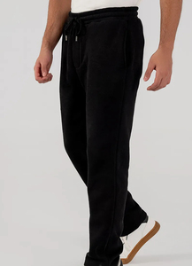 2025 Wholesale Men's <b>Fleece</b> <b>Trousers</b> Mid Waist Lace Drawstring Closure Regular Fit Casual Jeans OEM Service for Sale - Product Image 3