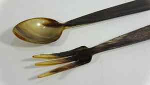 Cuchara de Cuerno Auténtica, Moderna, Hecha a Mano, Artesanía Natural, Impermeable, Duradera, Decoración Clásica para el Hogar, Estilo Indio Único, Obra de Arte Coleccionable - Product Image 3