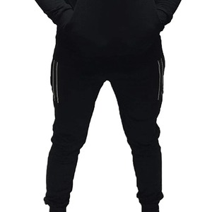 ชุดวอร์มเล่นกีฬาในยิมของผู้ชายผ้าฝ้าย100% แบบกำหนดเองชุดออกกำลังกายแบบลำลองระบายอากาศได้สำหรับฤดูหนาวชุดออกกำลังกายมีลวดลายสีทึบ - Product Image 3