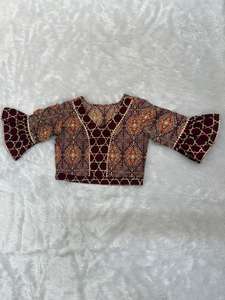 Belle Lehenga Choli faite à la main pour enfants, Ghagra Choli de créateur traditionnel pour filles - Product Image 6