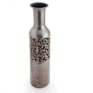 Modern Designed Cylindrical Shaped Flower <b>Vase</b> With <b>Gold</b> Finished Living Room Decorative Flower Pot for Home Wedding - Product Image 3