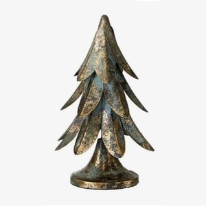 Sculpture d'art en métal et bois Mélange unique de design moderne et de charme rustique Pièce parfaite pour Noël et décoration intérieure - Product Image 5