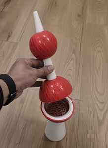 <b>Resin</b> Ceramic Incense Burner Handmade Bakhoor Aromatic Eco-Friendly White Eid Ramadan Special Kuwait Tower Model Z F Craft - Product Image 3