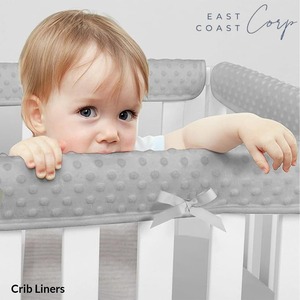 Protège-bord de lit pour bébé en coton doux avec design respirant par EAST COAST CORP - Product Image 3