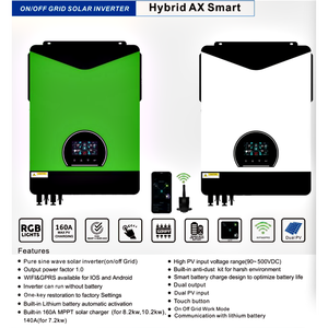 1kw lai 48VDC biến tần 24V 48V MPPT năng lượng mặt trời + lưới sạc 120A 5KW 6KW AC Single phase đầu ra toàn cầu Hỗ trợ 1 năm bảo hành - Product Image 4