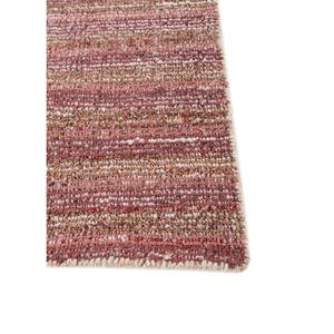 Contour Striped Beige & <b>Brown</b> Hand Loom <b>Wool</b> & Viscose Rug for Home Use-Hwv-51050 - Product Image 4