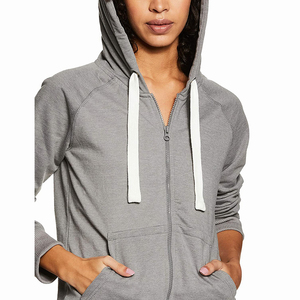 Sudaderas con capucha para niñas, ropa de calle de invierno, lavados con ácido sostenible, Color gris, precio al por mayor - Product Image 5