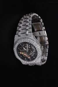 Reloj Mecánico Analógico de Lujo Unisex, Moissanite Iced Completo, Diamante de Acero Inoxidable Premium, Resistente al Agua, Recién Llegado - Product Image 3