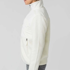 Veste polaire Sherpa à glissière complète de haute qualité-Vêtements d'extérieur ultra doux et chauds-Parfait pour les activités d'hiver et de plein air - Product Image 2
