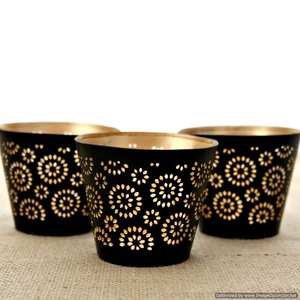 Metal boda y fiesta y Hotel decoración té luz votiva con Base Color gris oscuro decoración té luz votiva con Base - Product Image 6