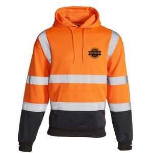 Sudadera de Trabajo de Seguridad Reflectante de Alta Visibilidad para Hombre, Dos Tonos, Personalizada, con Cinta Reflectante, Poliéster, Certificación CE, Transpirable - Product Image 3