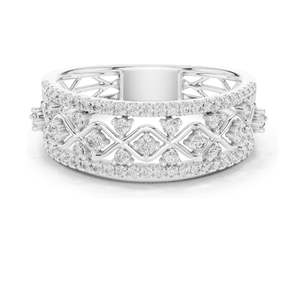 0.475 CT Lab Diamond <b>Eternity</b> <b>Ring</b> for Women VVS-VS EF Clarity 18KT, 14KT, 10KT Gold & 925 <b>Silver</b> Rose, Yellow, White - Product Image 2