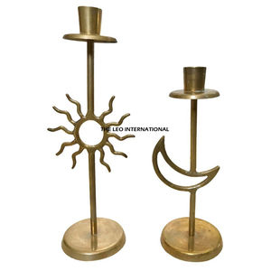 Bougeoir en métal durable avec finition dorée Taille personnalisée pour la décoration de la maison et de l'hôtel Pot à bougie unique en béton - Product Image 6