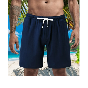 Vente en gros de shorts de basket-ball pour hommes en polyester 100% grande taille pantalon court décontracté avec poche motif de short de plage BD - Product Image 6