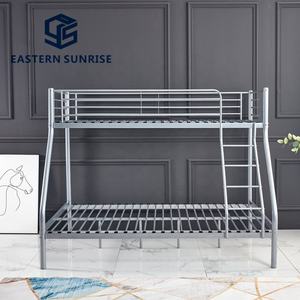 Lit <span class=keywords><strong>superposé</strong></span> en métal de couleur noire pour la chambre des enfants, lit gain de place pour <span class=keywords><strong>2</strong></span> personnes, lit <span class=keywords><strong>superposé</strong></span> en métal double sur grand lit - Product Image 5