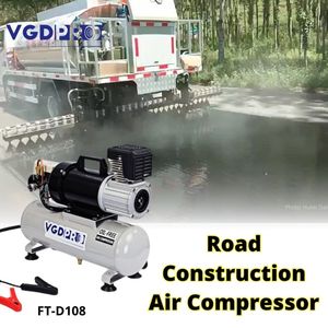Compresseur d'air Portable professionnel, pompe à Air, 25 V 24V, haute efficacité, résistant aux intempéries, à longue autonomie, sans huile, avec réservoir de 8 litres - Product Image 4