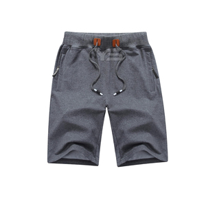 <b>Men's</b> Casual Mid Waist Hot <b>Shorts</b> 100% Cotton Solid Pattern <b>Knee</b> <b>Length</b> with Drawstring Closure Anti-Wrinkle Plain Dyed - Product Image 1