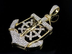 Colgante de alta demanda de la mejor calidad en plata 925 con moissanita, joyería fina de diamante redondo, colgantes de Hip Hop - Product Image 2