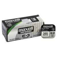 Pilas Maxell SR726SW 395, 1 Tarjeta de Pilas Primarias de 1.55V, Pilas de Botón, Japón