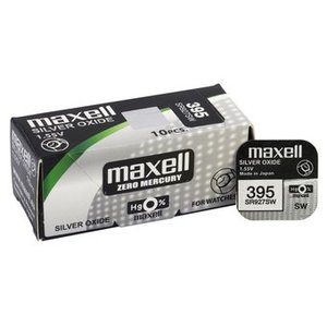 Maxell sr726sw 395 סוללות 1 כרטיס ראשוני 1.55 סוללות כפתור v סוללות