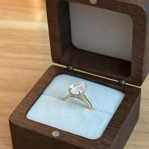 14k Solid Gold Vintage Channel Set Moissanite Diamond <b>Solitaire</b> <b>Ring</b> Classic Oval Cut and Hidden Halo Elegant Anniversary <b>Ring</b> - Product Image 5