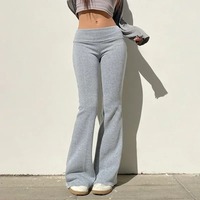 Pantalons de yoga pour femmes, taille haute, mi-taille, jambes larges, pantalons de sport pour activités de plein air, pilates, gym, course à pied
