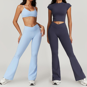 Nouveau personnalisé en gros 2025 OEM haute qualité Yoga ensembles Fitness femmes femmes Yoga ensemble entraînement Yoga Leggings et ensembles de soutien-gorge pour les femmes - Product Image 4