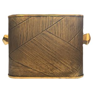 Seau à glace décoratif en laiton avec finition martelée idéal pour la cuisine moderne et la décoration de la salle à manger - Product Image 2