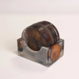 Posavasos de Madera Estilo Ecológico, Tapetes de Madera Natural para Bebidas, Ideales para la Decoración Moderna del Hogar, la Cocina y la Oficina - Product Image 1