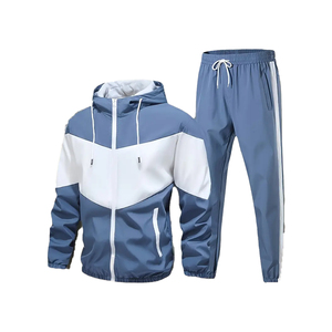 Ensemble de survêtement 2 pièces pour homme avec logo personnalisé, été/hiver, nouvelle arrivée, léger et confortable, OEM, taille plus, survêtement deux pièces - Product Image 1