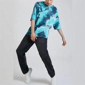 Camiseta de tinte de 2 colores para hombre, ropa para hombre, venta al por mayor - Product Image 5