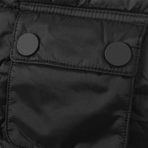 Veste chaude d'hiver pour hommes légère et personnalisée gilet bouffant respirant avec capuche résistant à l'eau manteau sans manches brillant - Product Image 2