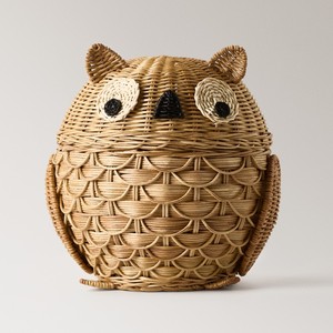Kids accessories wholesale animal shaped <b>storage</b> basket made in Vietnam <b>rattan</b> bin baskets - Product Image 1