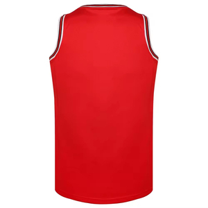 Maillot de basket-ball pour homme imprimé personnalisable de haute qualité Respirant Taille plus grande Sans manches 100% polyester Logo personnalisé Tendance - Product Image 3