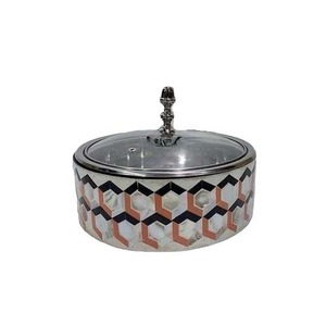 Cazuelas de madera hechas a mano de estilo árabe de lujo al por mayor y suministros de olla caliente de metal redondos para el mercado mayorista - Product Image 6