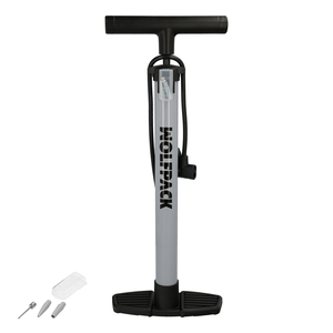 Pompa di gonfiaggio da 5,5 bar. Valvole Schrader e Presta con Adattatori. Base in Plastica - Product Image 1