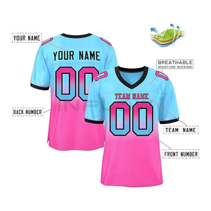 Vente en gros de maillots de football américain grande taille chemises brodées pour les emballeurs porter pour l'été à manches courtes imprimé - Product Image 3