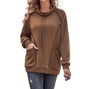 เสื้อมีฮู้ดผ้าฟลีซนุ่มสำหรับผู้หญิงเสื้อมีฮู้ดสตรีทเสื้อมีฮู้ดสำหรับผู้หญิงแบบแห้งเร็ว2025บริการ OEM ตามสั่ง - Product Image 1