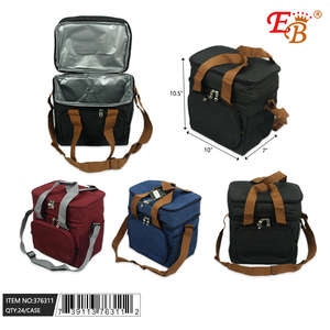 10 "x10.5" X7 "ถุงอาหารกลางวันหุ้มฉนวน24ชิ้น/CS พร้อมซิปปิดทำจากพีวีซีและไนลอน - Product Image 1