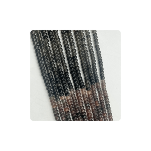 Cuentas de piedra Spactrolite Premium Natural, forma de Rondelle suave, piedras preciosas, tamaños personalizados, 14 pulgadas, fabricación de joyas de hebra - Product Image 4