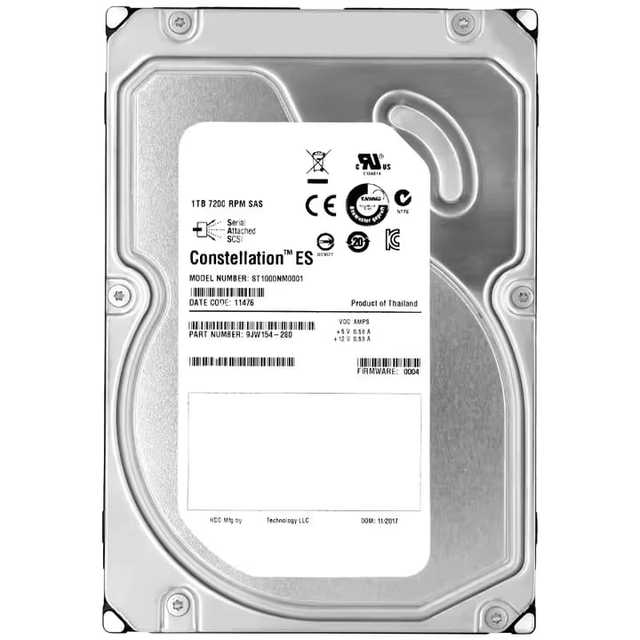New 10TB 7.2K SAS 3.5" 6Gb/s Internal HDD for ST1000NM0001 Server Use