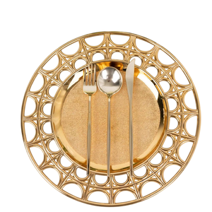 Plato de Presentación Ligero de Acero Inoxidable 304 con Acabado Espejo para Mesa, Banquete, Boda, Servicio de Alimentos - Product Image 2