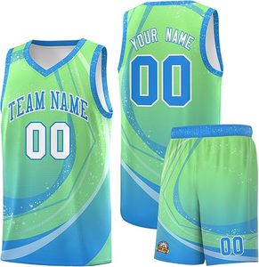 Camiseta de baloncesto juvenil para hombre, pantalones cortos personalizados, camisetas deportivas, uniforme con nombre impreso, número, talla grande para uso en béisbol, nuevo diseño - Product Image 6